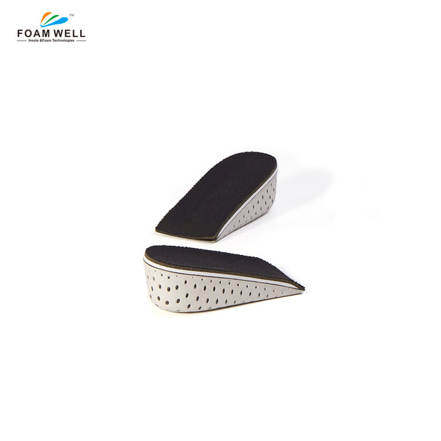 FM-91 Plantilla de aumento de altura de espuma viscoelástica dura y transpirable Invisible Aumento de talón Inserciones para levantar zapatos Elevadores de zapatos Almohadillas para zapatos Plantillas elevadoras para hombres y mujeres