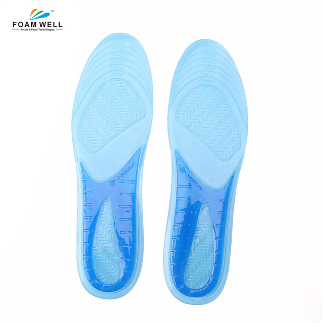 Plantillas de masaje deportivo FM-82 TPE Gel, plantillas amortiguadoras recortables de longitud completa para hombres y mujeres