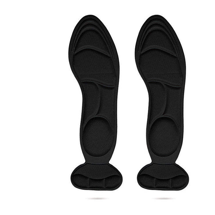 Nuevo diseño, almohadillas ortopédicas para el cuidado de los pies, plantilla protectora de talón para mujer, plantillas de espuma viscoelástica 4D