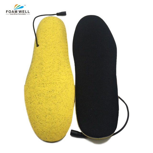 Calentadores de pies recargables USB Plantillas térmicas para zapatos