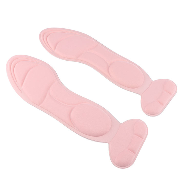 Nuevo diseño, almohadillas ortopédicas para el cuidado de los pies, plantilla protectora de talón para mujer, plantillas de espuma viscoelástica 4D